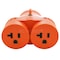 Ac Works Plug Adapter, 5-15/20R, L5-20P, 0 ft., Orange ADVL520520 - alternate 6